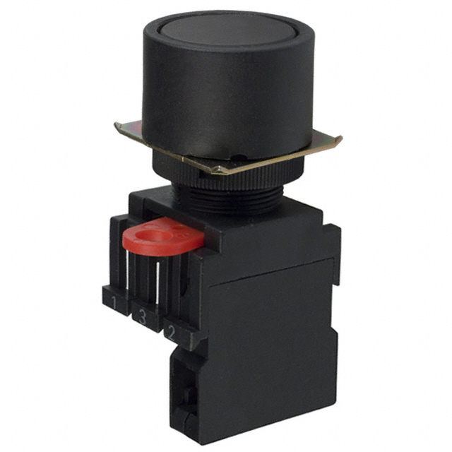 Pushbutton Switch SPST-NO Standard Panel Mount, Front