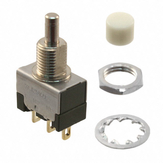 Pushbutton Switch SPDT Standard Panel Mount, Rear