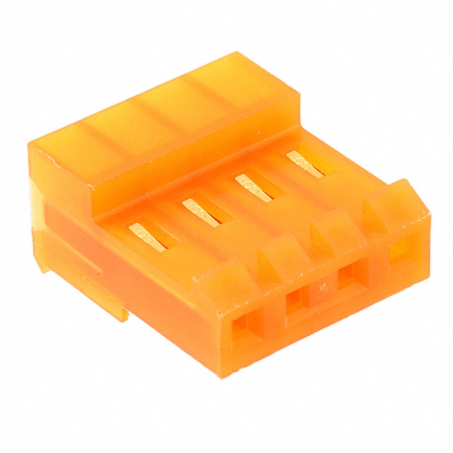 4 Position Rectangular Receptacle Connector IDC Gold 18 AWG