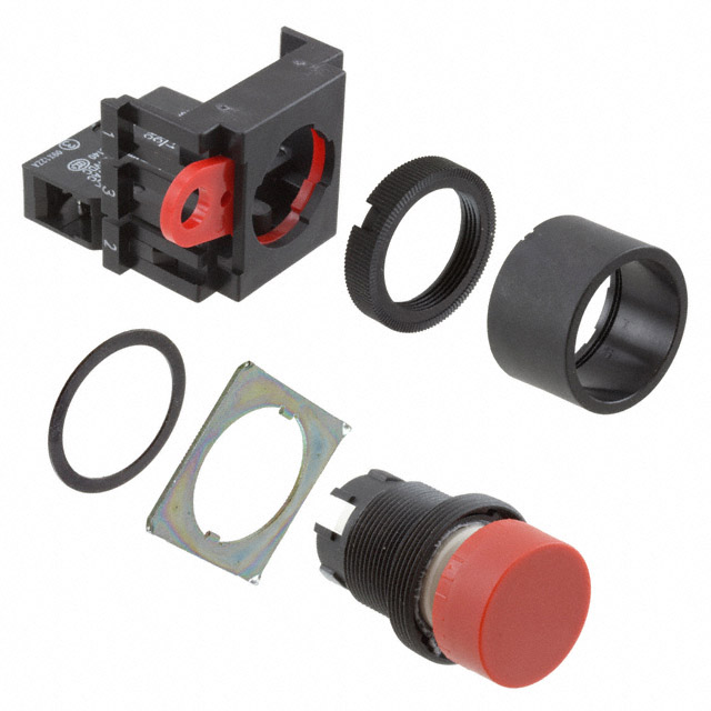 Pushbutton Switch SPST-NO Standard Panel Mount, Front