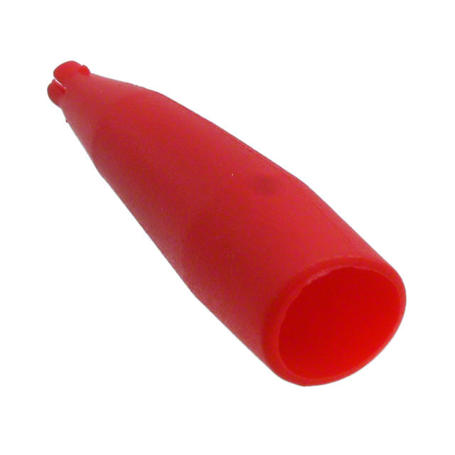 Test Clip, Lead, Probe Insulator, Red for use with Alligator Clips: BU-34, BU-34C