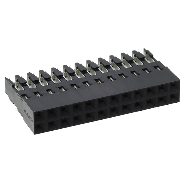 24 Position Rectangular Receptacle Connector IDC Gold 22-26 AWG