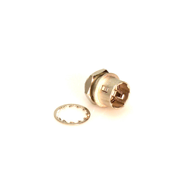 4 Position Circular Connector Receptacle, Male Pins Solder Cup