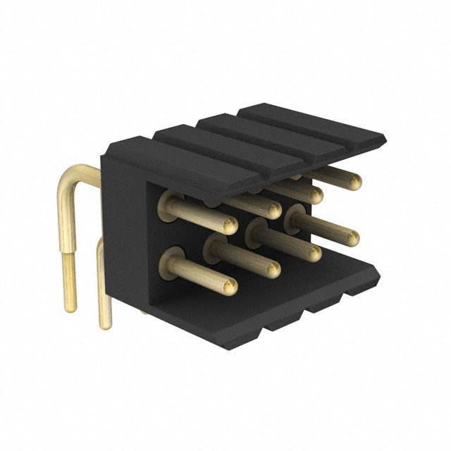 Connector Header Through Hole, Right Angle 8 position 0.100