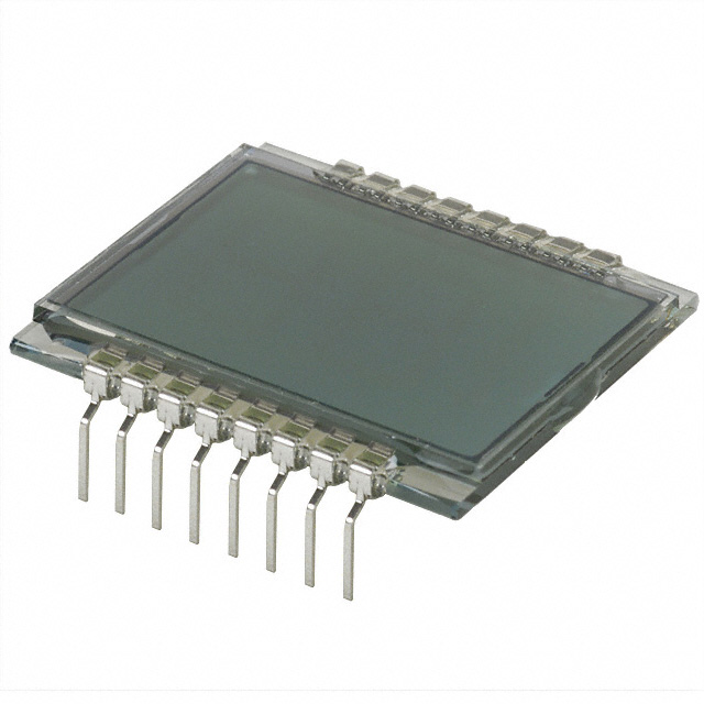 LCD-S2X1C50TR Lumex, 7-Segment-LCD-Anzeige, 2.5, 2-1/2 x 1