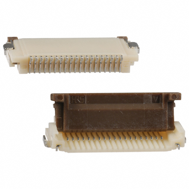 19 Position FFC, FPC Connector Contacts, Bottom 0.020