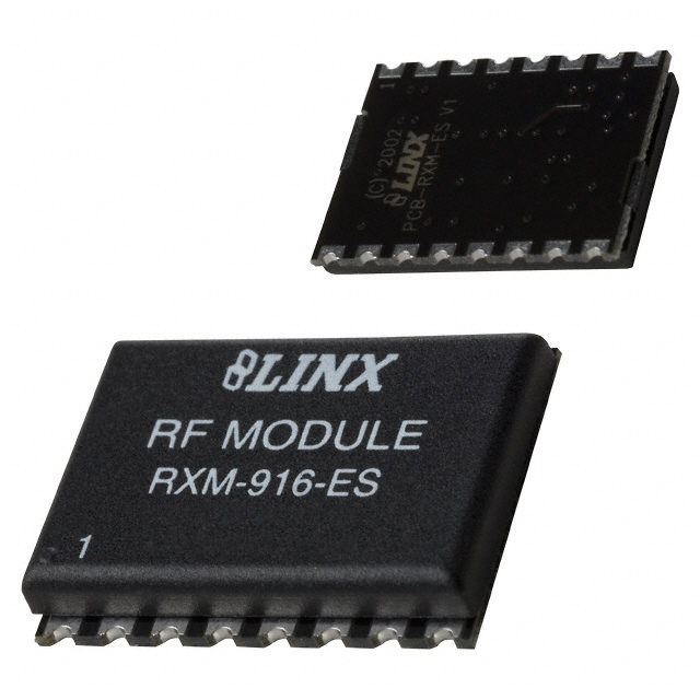 - RF Receiver FM, FSK 916MHz -102dBm 56kbps PCB, Surface Mount Module