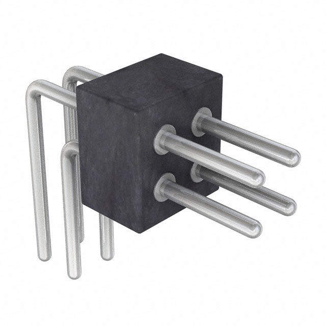 Connector Header Through Hole, Right Angle 4 position 0.050