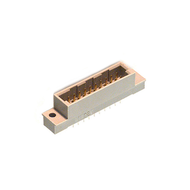 20 Position Din Connector Header, Male Pins Gold Through Hole