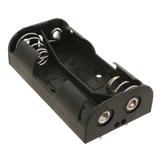 Battery Holder (Open) AA 2 Cell PC Pin
