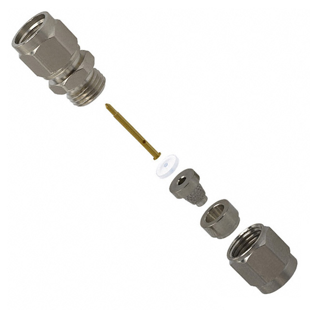 SMA Connector Plug, Male Pin 50 Ohms Free Hanging (In-Line) Solder