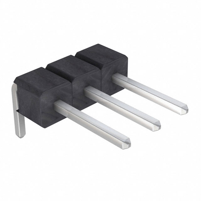 Connector Header Through Hole, Right Angle 3 position 0.100