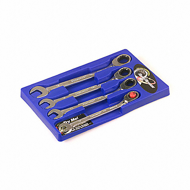 Wrench Set, Ratcheting Wrench 10mm ~ 15mm Assorted Length