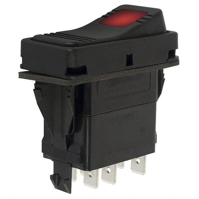 Rocker Switch DPST 15A (AC) 125 V Panel Mount, Snap-In