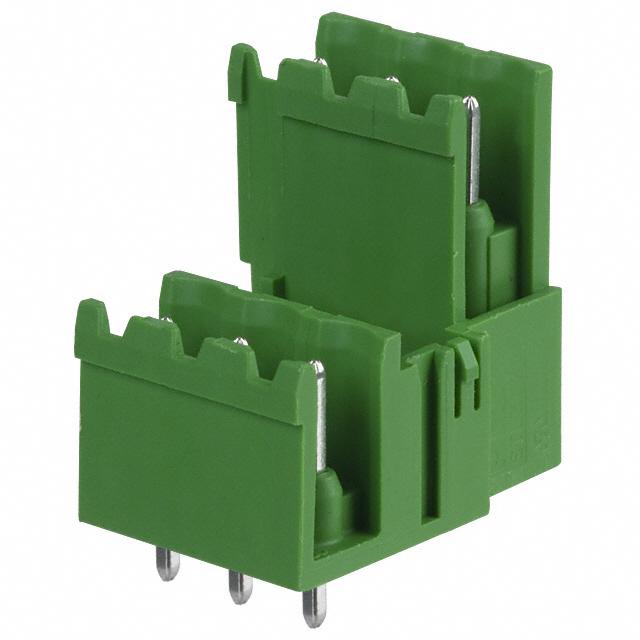 6 Position Terminal Block Header, Male Pins, Shrouded (2 Side) 0.200