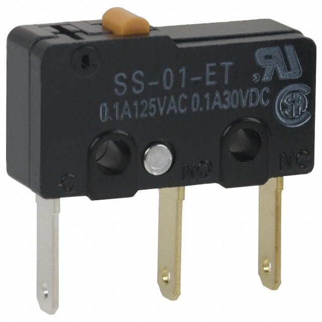 디바이스마트,스위치/부저/전기부품 > 스위치 > 마이크로 스위치/리미트 스위치,,SS-01-ET,SWITCH SNAP ACT SPDT 100MA 125V / Digi-Key Part Number : SW1005-ND
