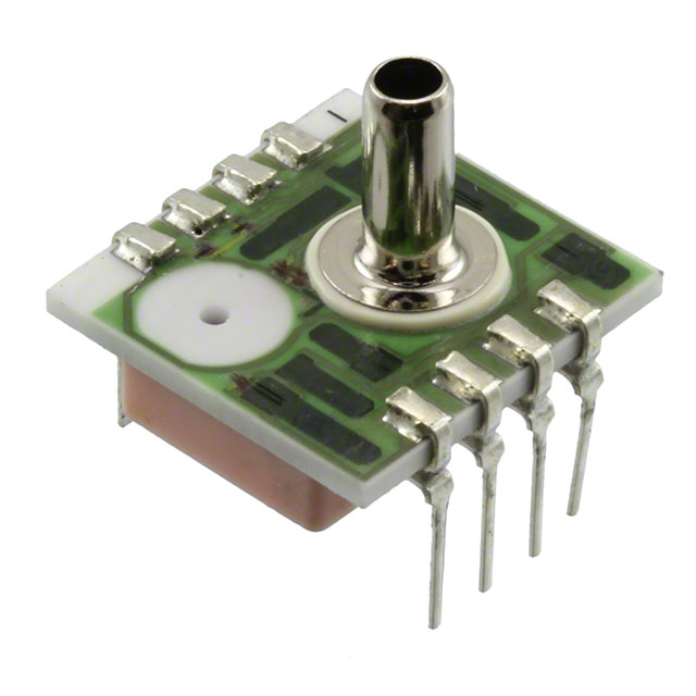 Pressure Sensor 30PSI (206.84kPa) Vented Gauge Male - 0.13 (3.18mm) Tube 0 mV ~ 50 mV 8-DIP Module