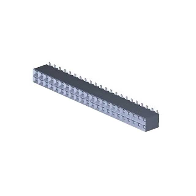 44 Position Receptacle, Bottom or Top Entry Connector 0.100