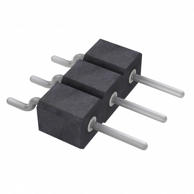 Connector Header Surface Mount, Right Angle 3 position 0.100
