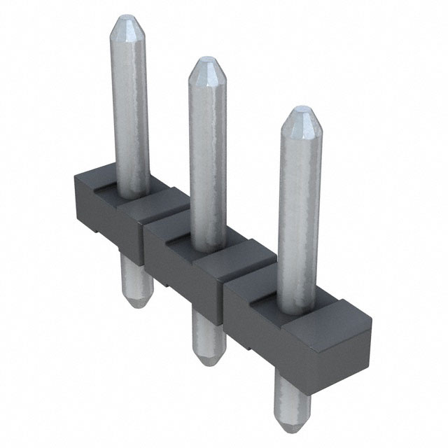 3 Position Terminal Block Header, Male Pins, Unshrouded 0.197