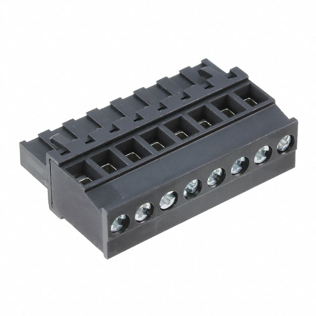 8 Position Terminal Block Plug, Female Sockets 0.200
