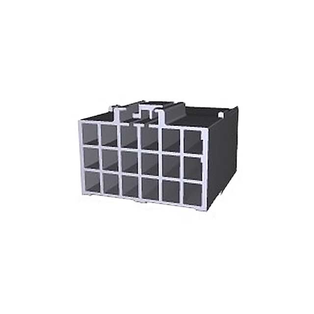 18 Rectangular Connectors - Housings Receptacle Black 0.156 (3.96mm)