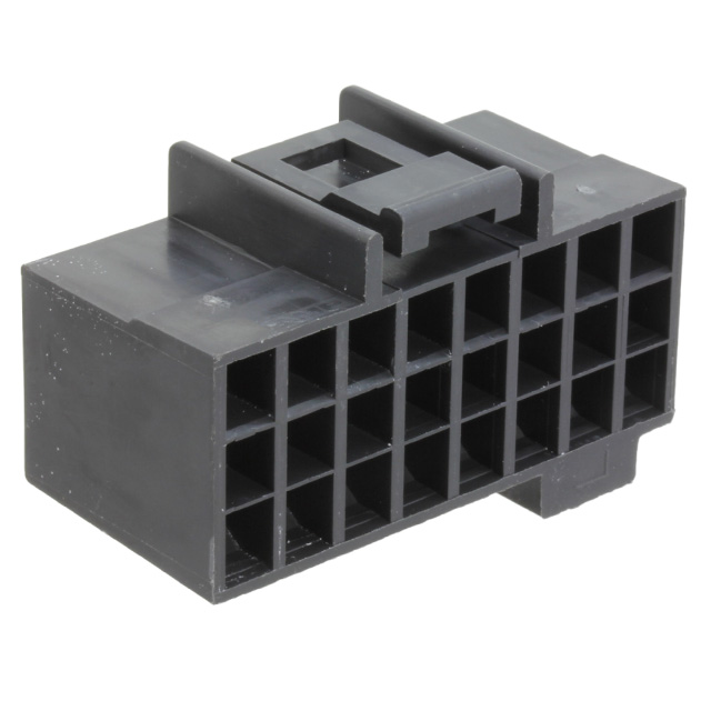 24 Rectangular Connectors - Housings Receptacle Black 0.220 (5.59mm)