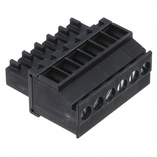 6 Position Terminal Block Plug, Female Sockets 0.138