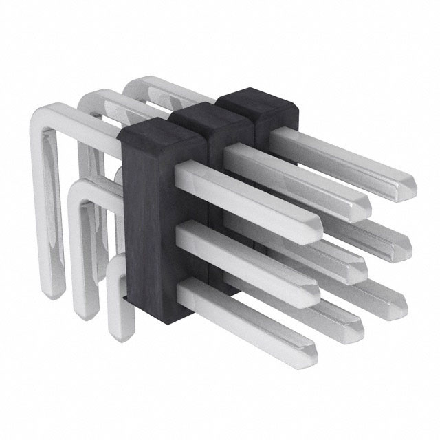 Connector Header Through Hole, Right Angle 9 position 0.100