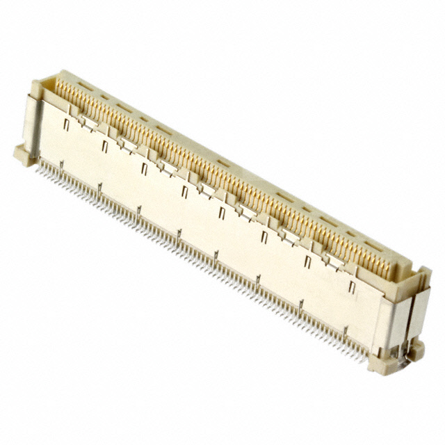 160 Position Connector Receptacle, Center Strip Contacts Surface Mount Gold