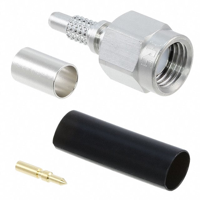 SMA Connector Plug, Male Pin 50 Ohms Free Hanging (In-Line) Solder