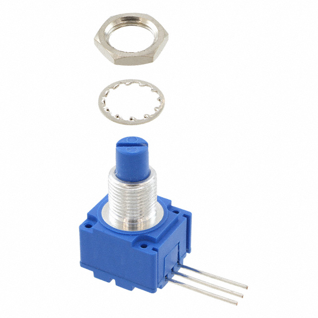 10k Ohm 1 Gang Logarithmic Panel Mount Potentiometer None 1.0 Kierros Conductive Plastic 0.5W, 1/2W PC Pins