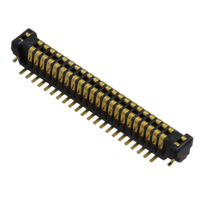 44 Position Connector Header, Center Strip Contacts Surface Mount Gold