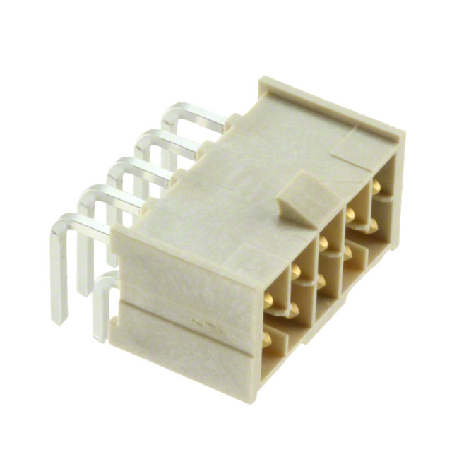 Connector Header Through Hole, Right Angle 10 position 0.100