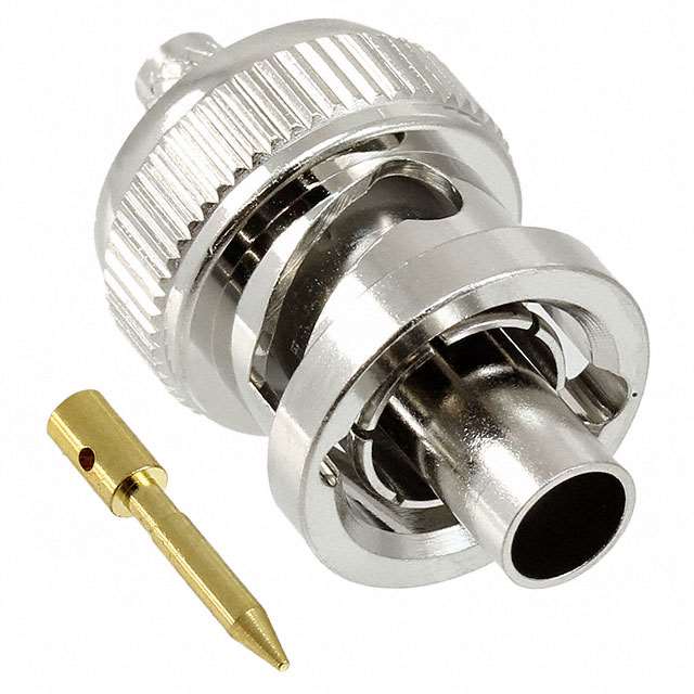 BNC Connector Plug, Male Pin 75 Ohms Free Hanging (In-Line) Crimp