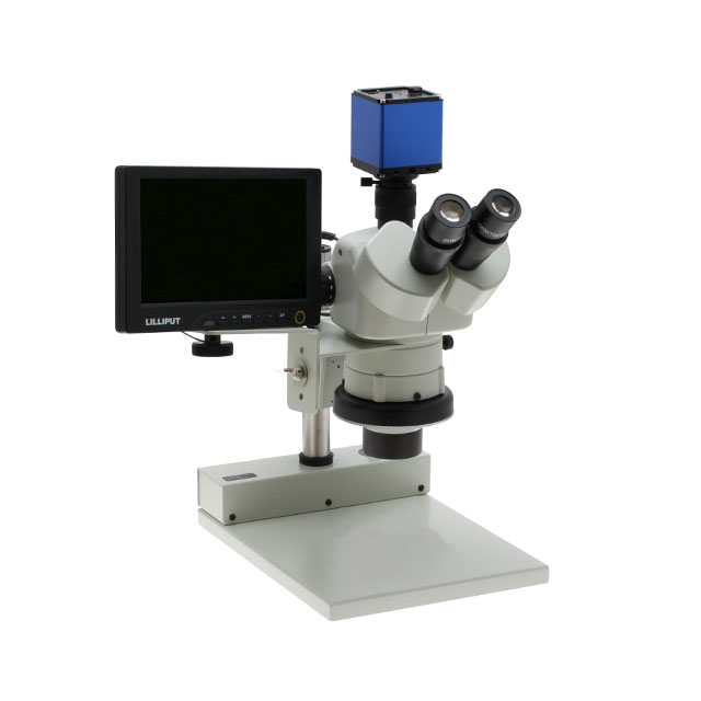 Microscope, Stereo Zoom (Trinocular) 21x ~ 135x LED