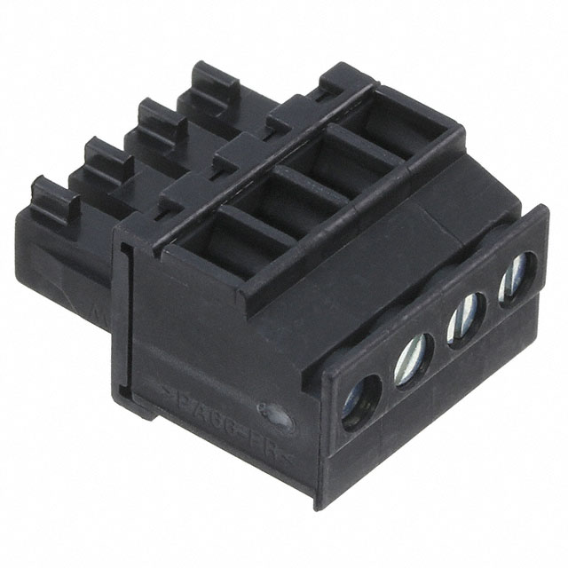 4 Position Terminal Block Plug, Female Sockets 0.150