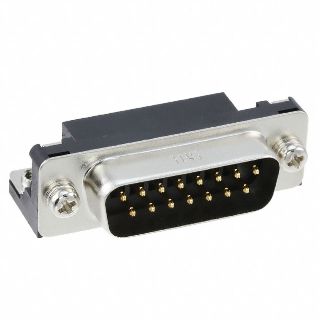 15 Position D-Sub Plug, Male Pins Connector