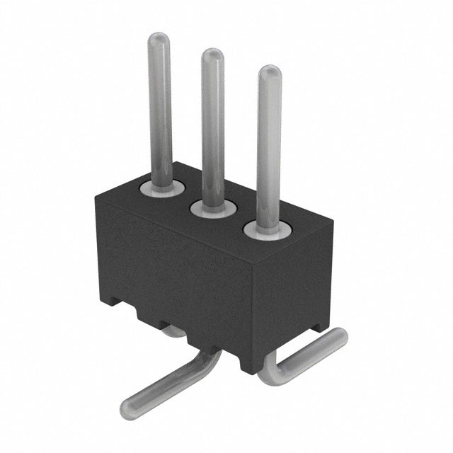 Connector Header Surface Mount 3 position 0.050 (1.27mm)