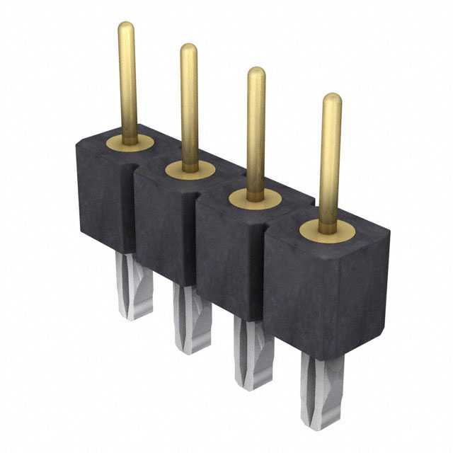 Connector Header Through Hole 4 position 0.100 (2.54mm)