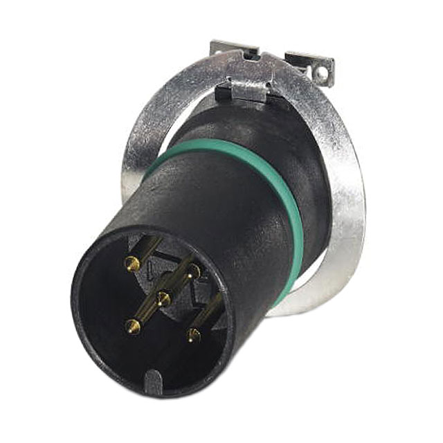 5 Position Circular Connector Insert, Male Pins Solder