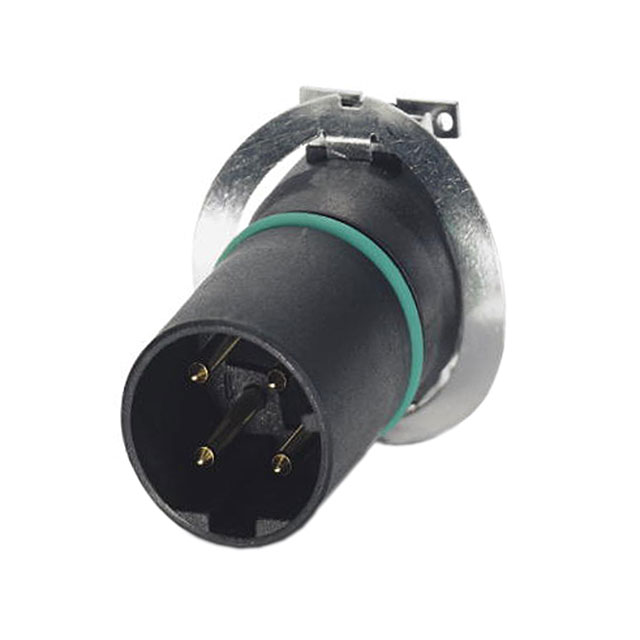 4 Position Circular Connector Insert, Male Pins Solder