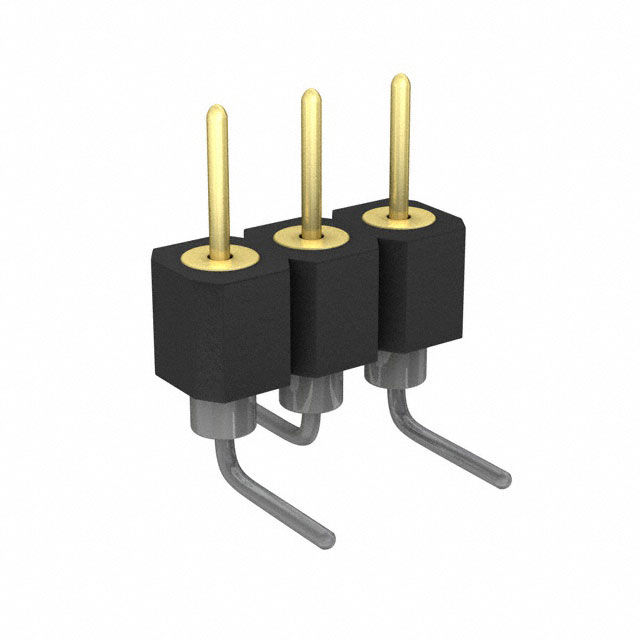 Connector Header Surface Mount 3 position 0.100 (2.54mm)