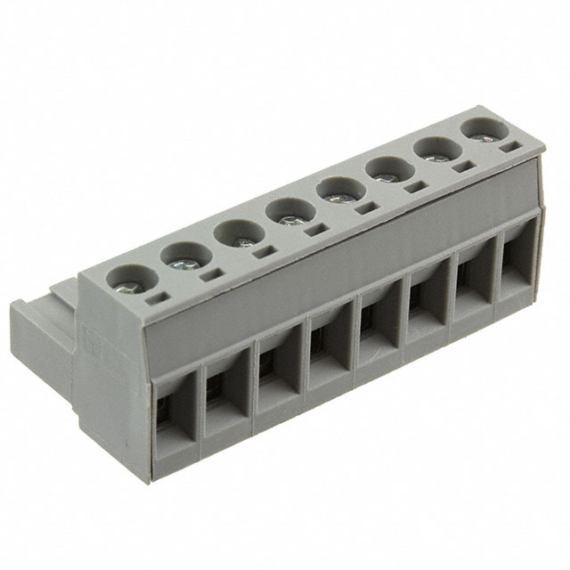 8 Position Terminal Block Plug, Female Sockets 0.200