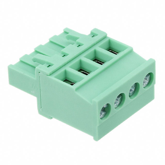 4 Position Terminal Block Plug, Female Sockets 0.197