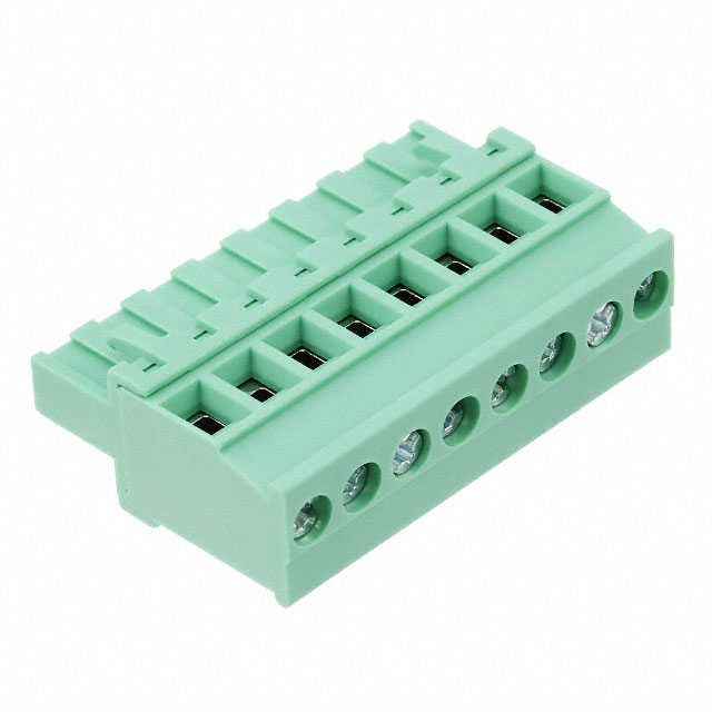 8 Position Terminal Block Plug, Female Sockets 0.197