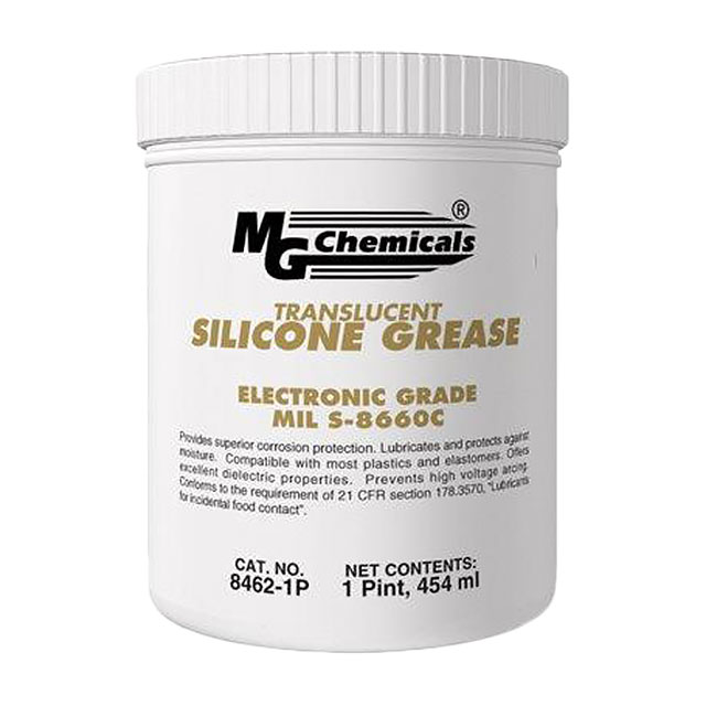 Dielectric Silicone Grease Lubricant Tub, 454g (16 oz) Translucent