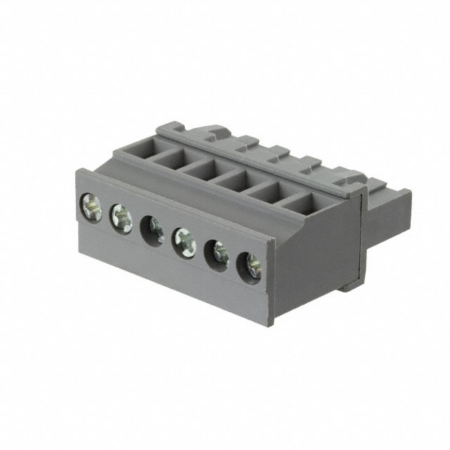 6 Position Terminal Block Plug, Female Sockets 0.200