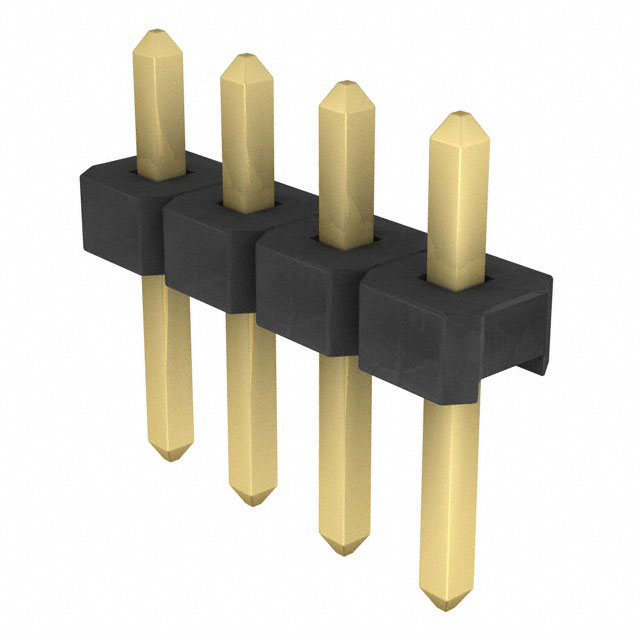 Connector Header Through Hole 4 position 0.100 (2.54mm)