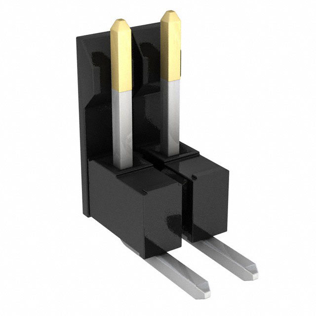 Connector Header Through Hole, Right Angle 2 position 0.100